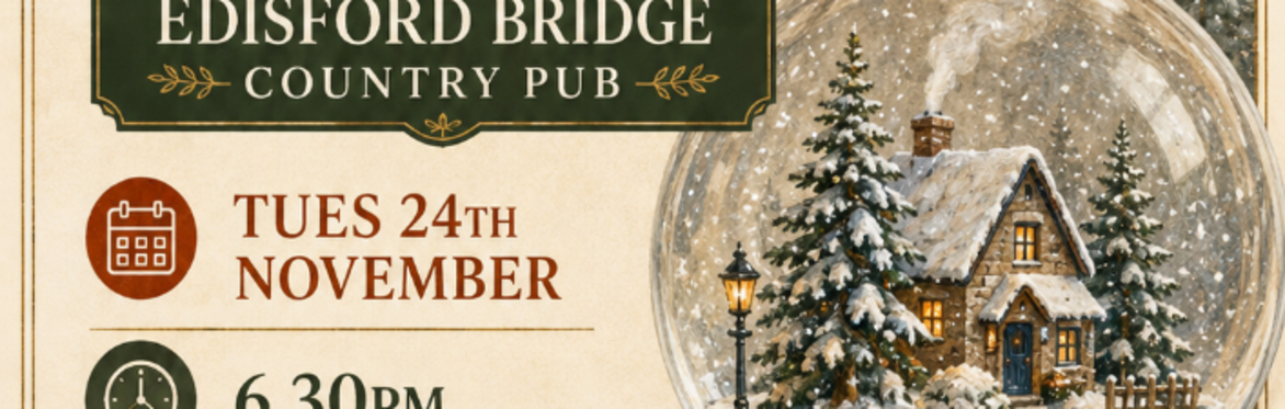 Snow globes at Edisford Bridge country pub