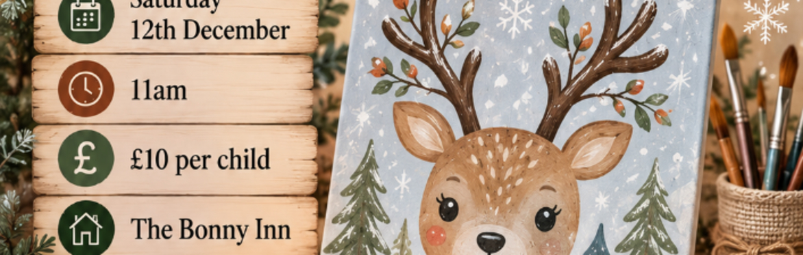 Paint a reindeer at The Bonny Inn