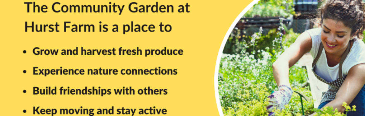 Join us at the Farmers Community Garden every Tuesday