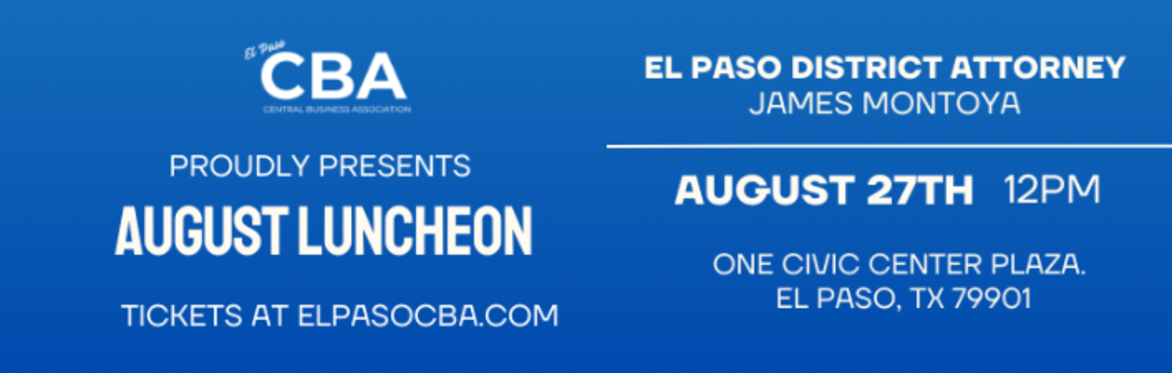 Buy tickets – El Paso CBA August Luncheon – El Paso Convention Center