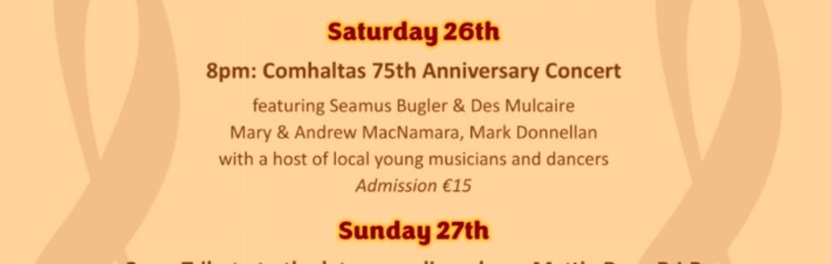 Comhaltas 75th Anniversary concert