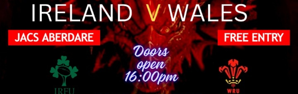 Ireland V Wales Rugby + Live music from: Krys South