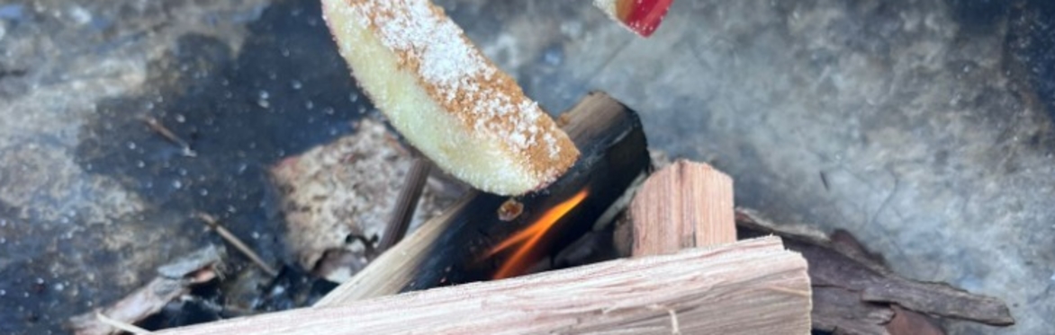 Apples on the fire!