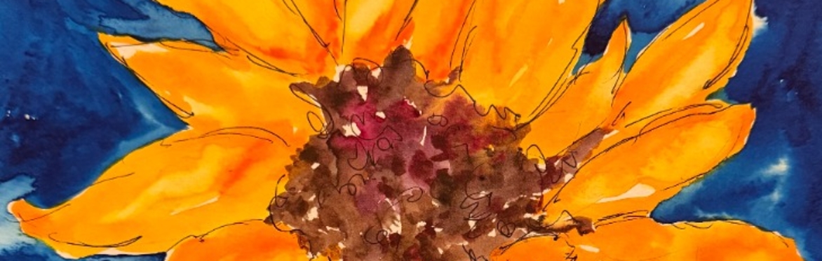 Class | Art with Dana Childs | Sunflower & Sky:  A Watercolor Workshop