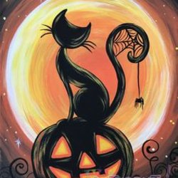 Class | Adult Paint & Sip | Cat & Spider