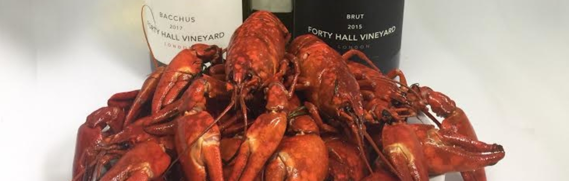 The Food Gatherer Presents... A summer lunch with Crayfish Bob at Forty Hall Vineyard