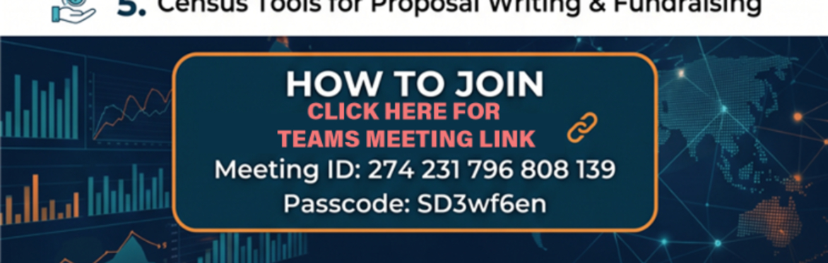 Census Business Builder Training :  https://teams.microsoft.com/meet/274231796808139?p=s5ihHQfJxpBnfj8kjE