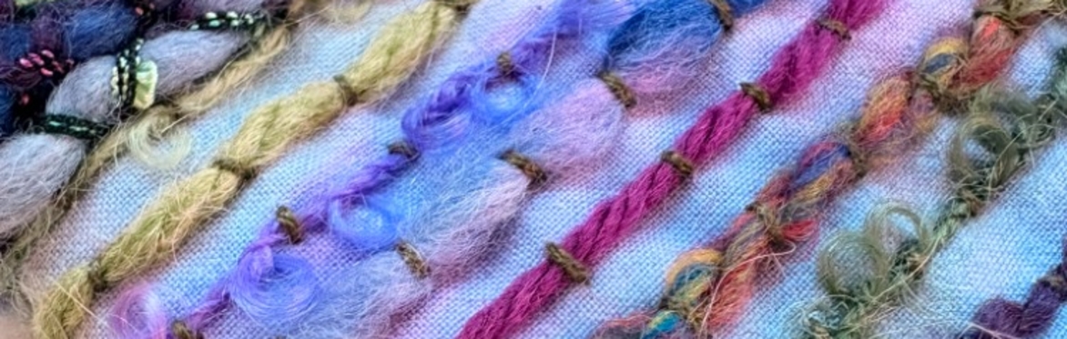 Couching a Needlebook or Notebook cover