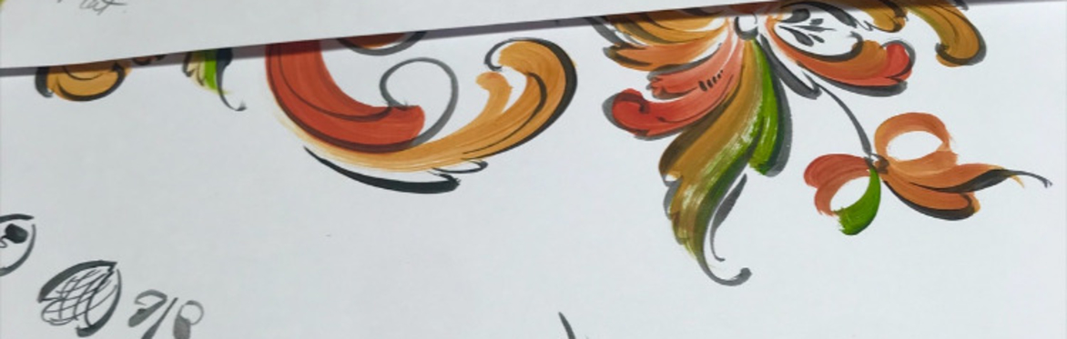 Brush Control with a Detail Brush- Foundations in Stroke Work Series - Detailing and Line Work of Rosemaling
