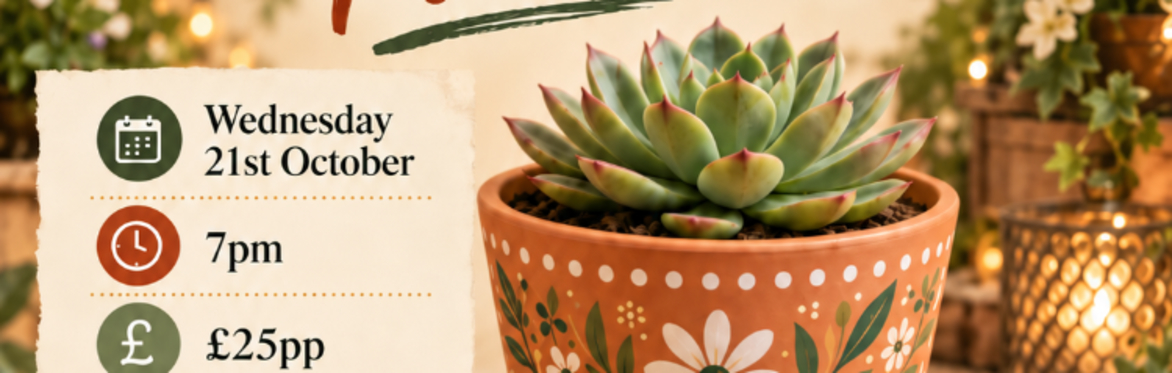 Paint a pot at The Red Lion