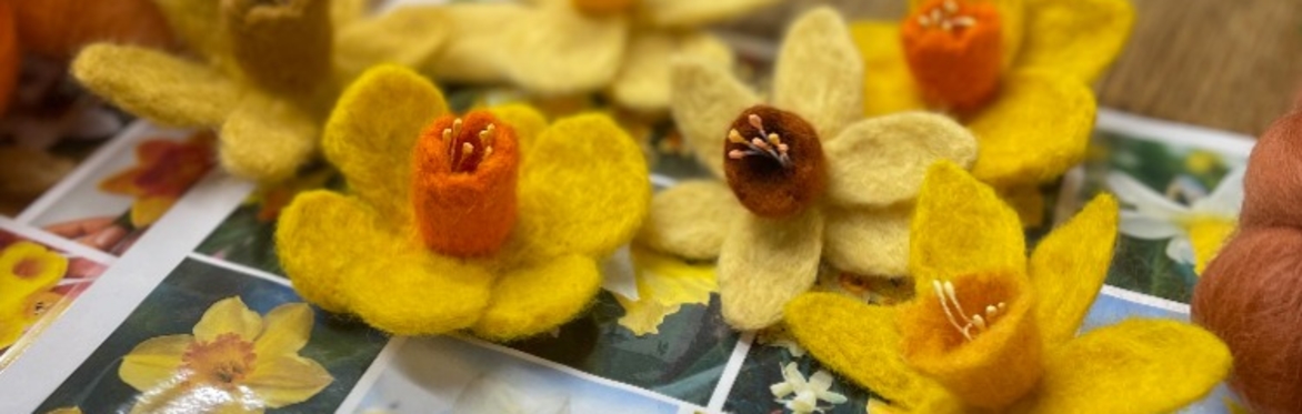 Needle Felted Daffodils