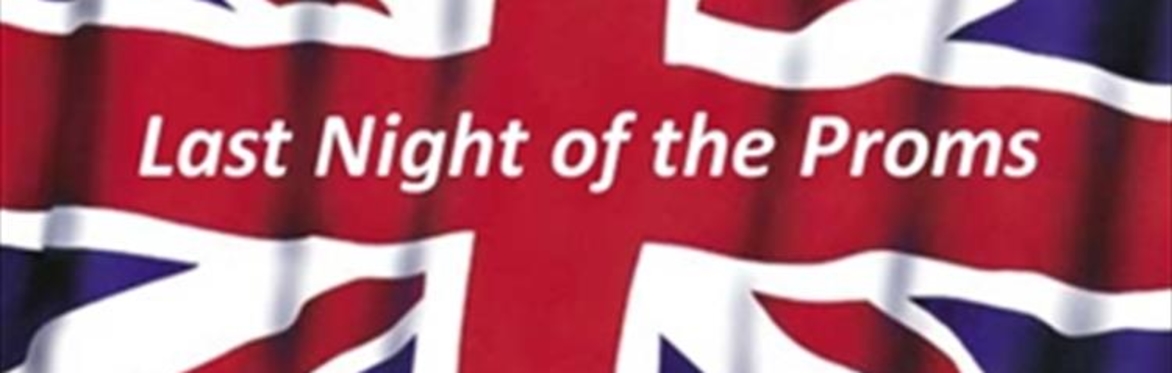 Union Flag with the words Last Night of the Proms on it