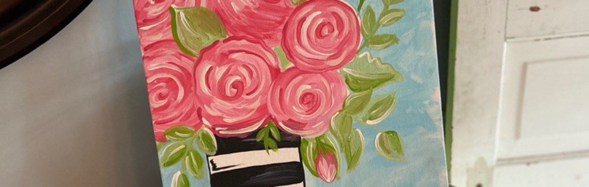 Online Paint Class "Mothers Day Roses"