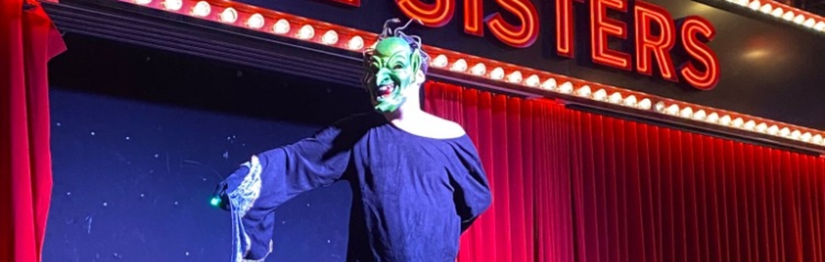 Medusa shines a menacing green light