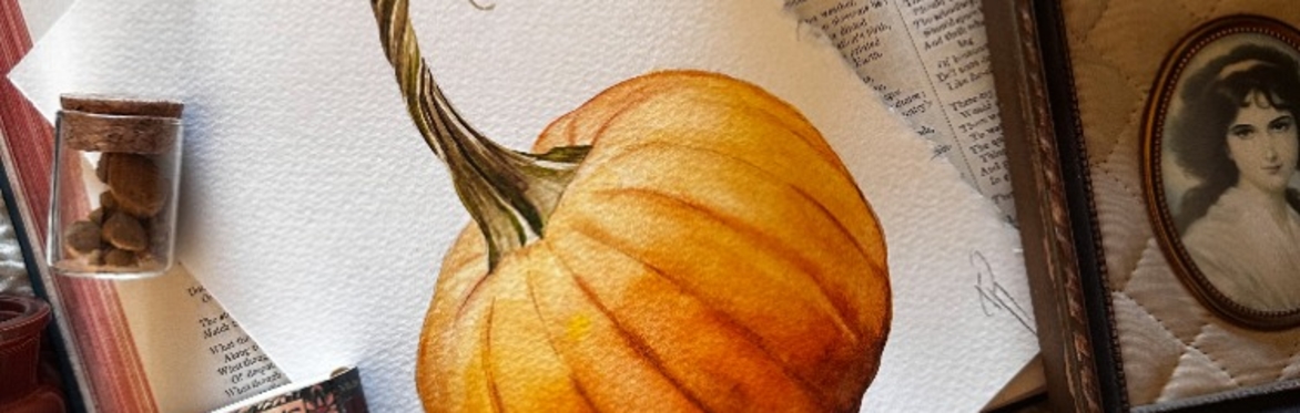 Class | Watercolor Pumpkin with Artist Kristine Toward