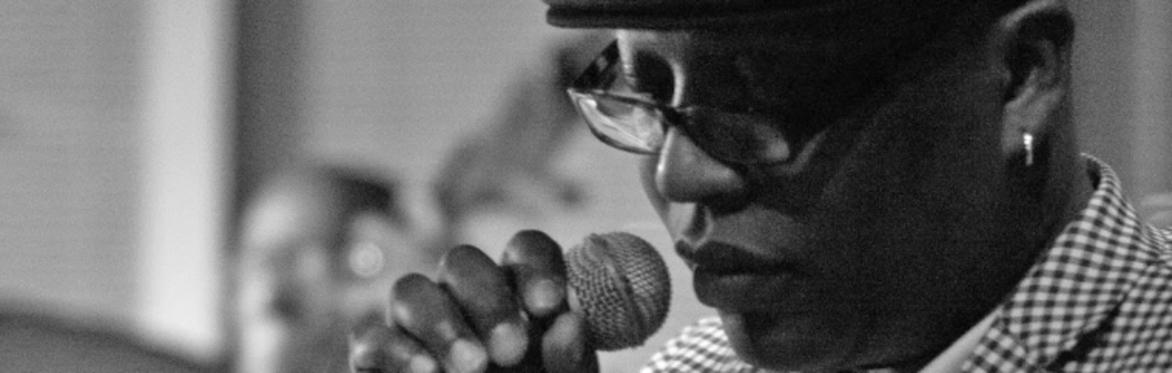 Man holding a microphone