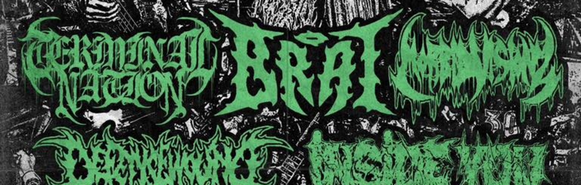 FRIDAY NIGHT FIGHT METAL WITH BRAT TERMINAL NATION MORBID VISIONZ DEFENSE WOUND INSIDEYOU VIOLENT PACT