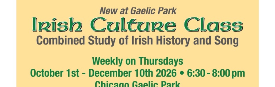 Irish Culture Class