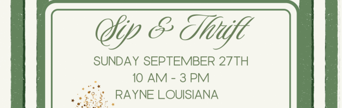 Sip & Thrift September 27th