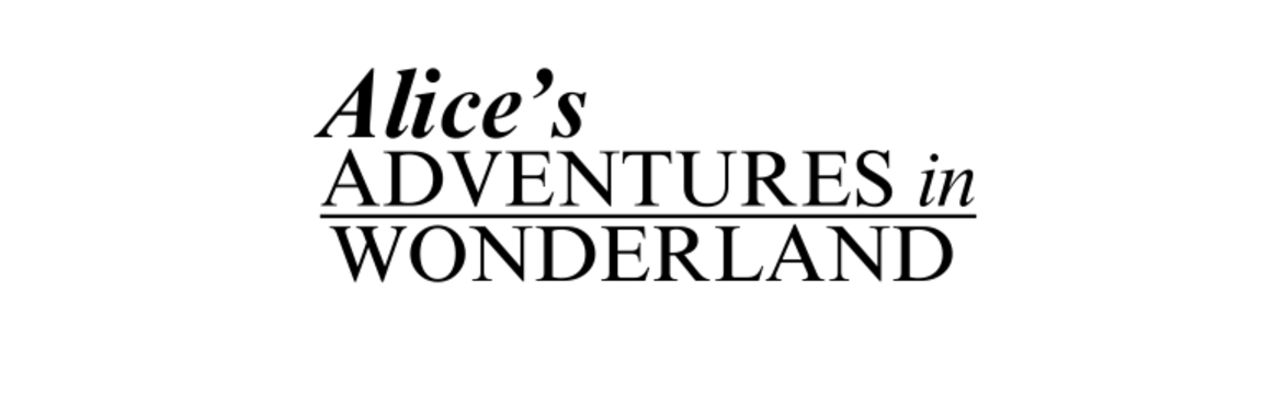 Alice's Adventures In Wonderland