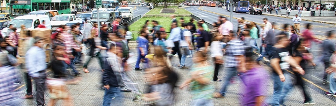 blurred crowd