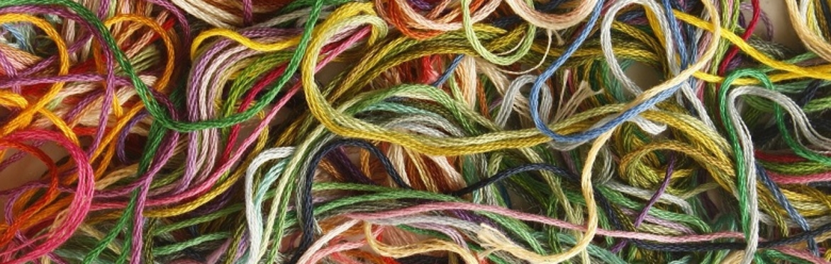multicoloured thread