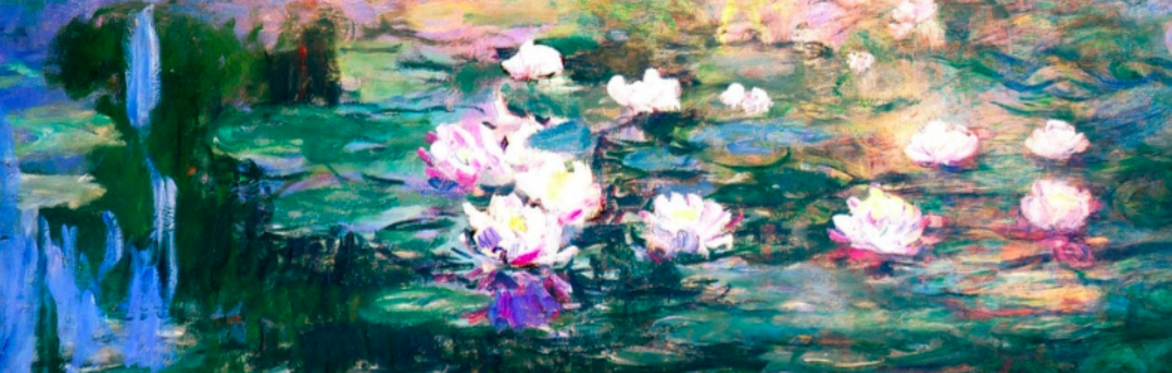 A close up of a Claude Monet's