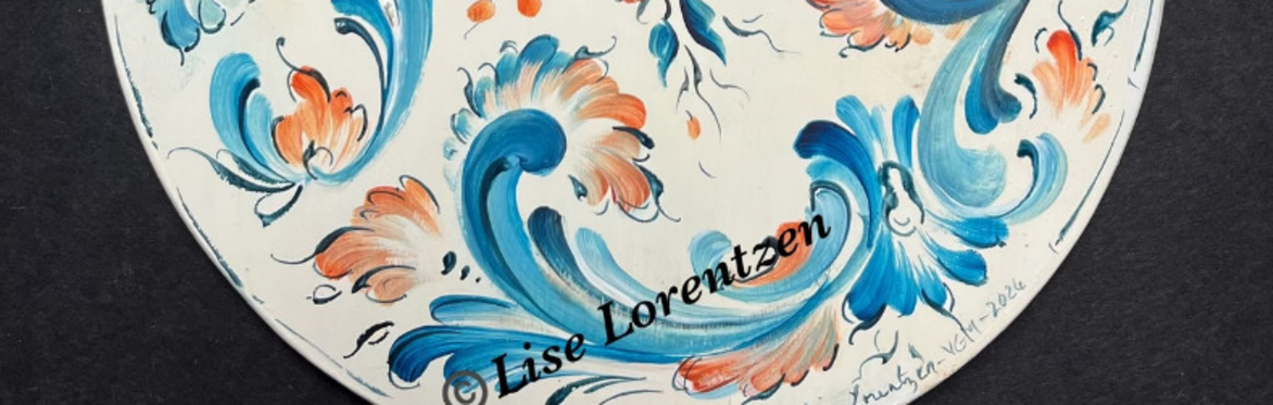 2026 Style Study series - Rococo on White two day class - Norwegian Rosemaling