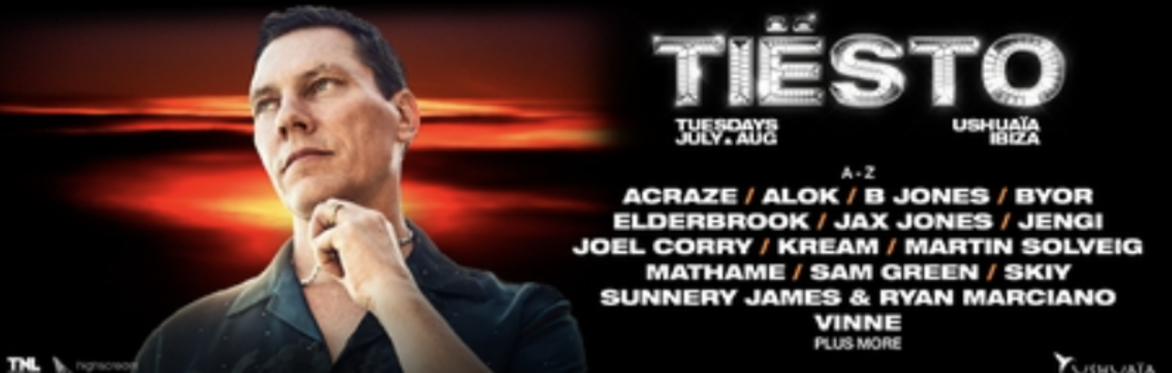 CLUB: USHUAIA - DAY: TUESDAY | TIESTO | IBIZA