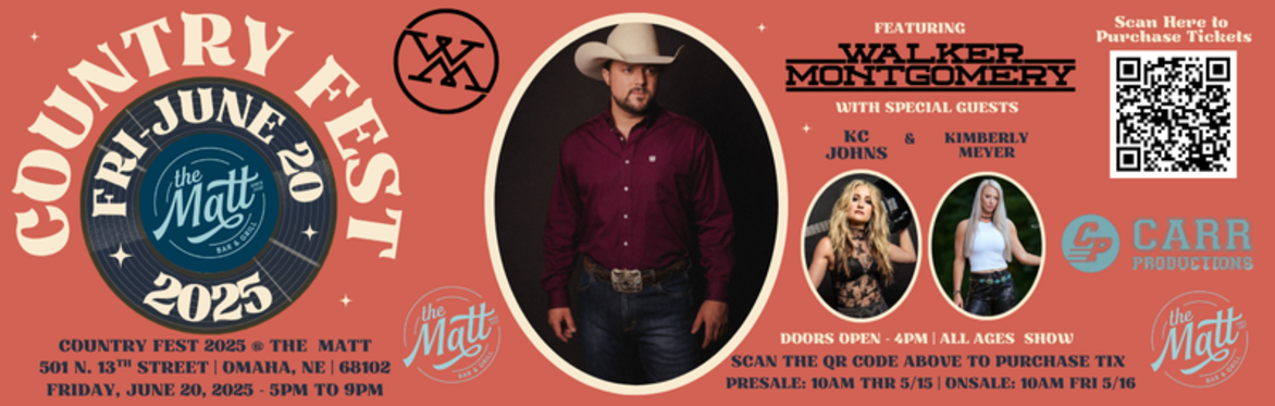 Country Fest 2025 - Walker Montgomery | KC Johns | Kimberly Meyer