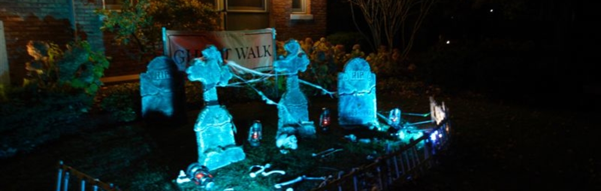 Village Hall cemetery scene