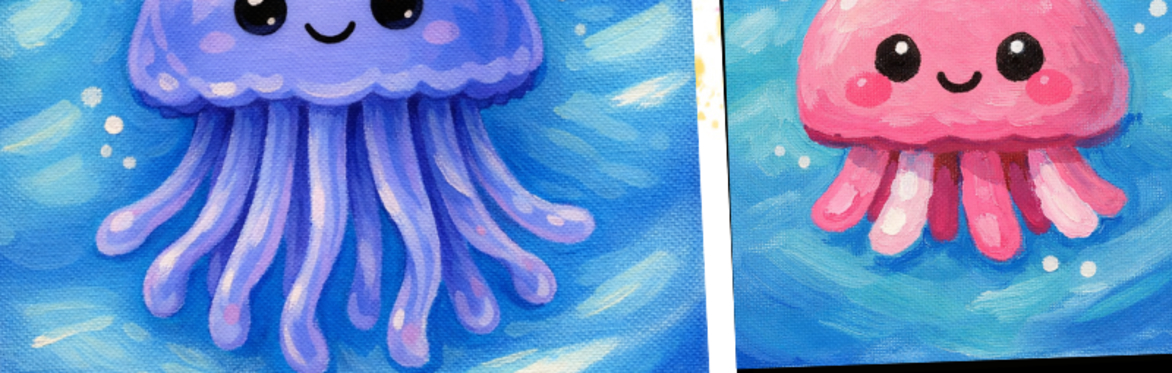 Summer Palette Pals - Kawaii Jellyfish Edition: FREE BUBBLES!