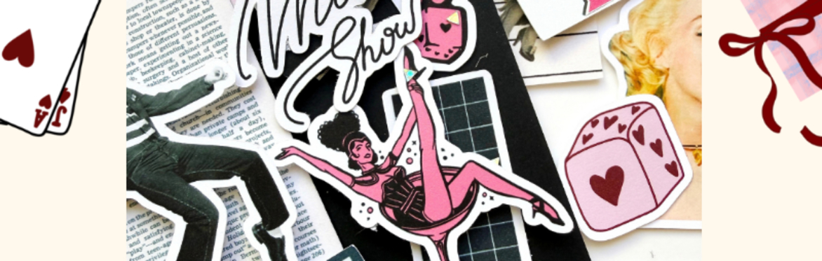 A Showgirl's Journal: Vintage Vegas Junk Journaling Workshop with Tina Keyner