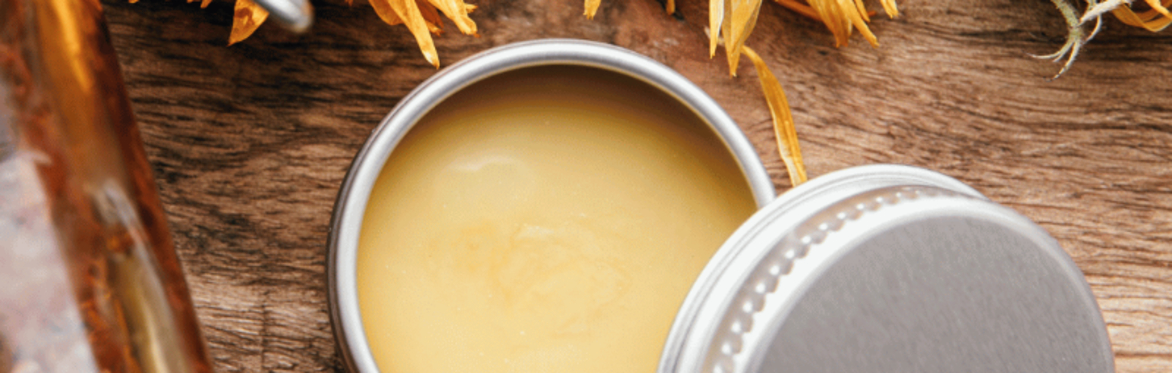 Calendula flowers and balm