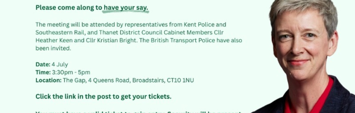 Broadstairs Community Engagement event with Polly Billington MP