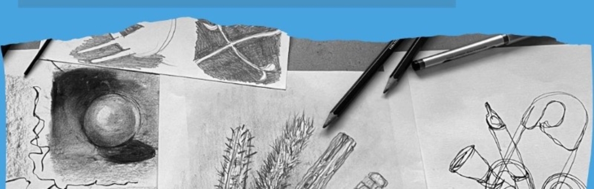 An example drawing of a hand with different textures