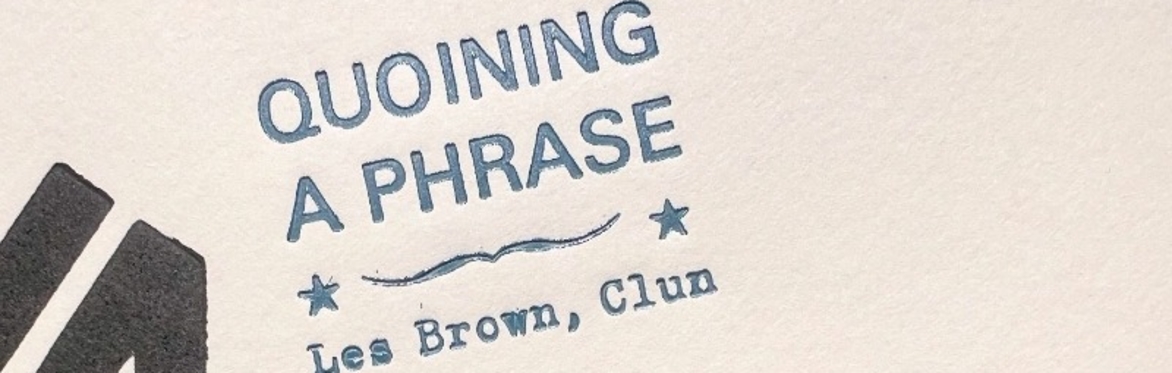 Quoin a phrase: an introductory guide to letterpress craft