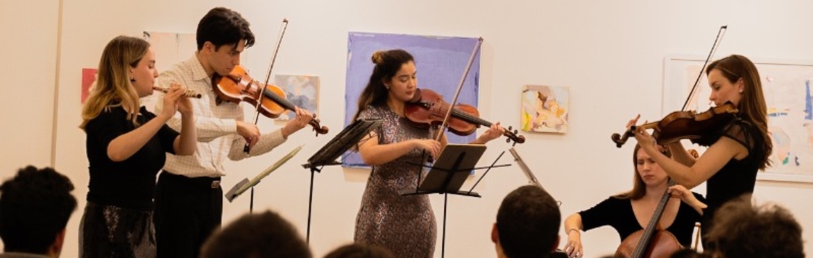 Sonora Collective at Voltz Clarke Gallery | flute, strings, and harp