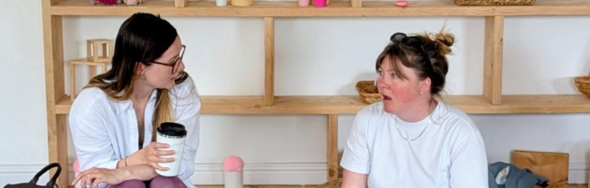 Two new mums chat and make friends at The Nest