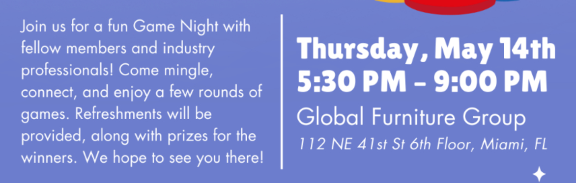 IIDA SFC Member Mingle: Game Night