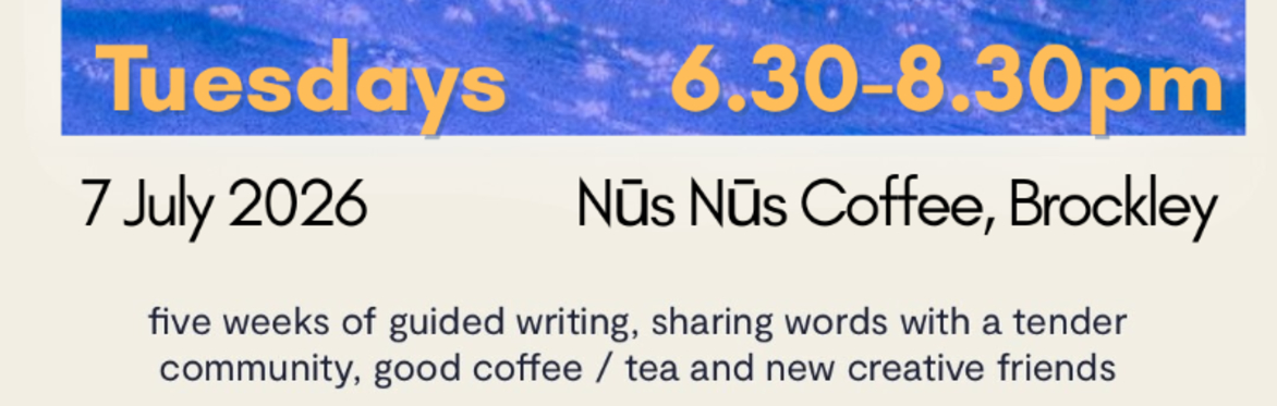 Tuesday Creative Writing Workshop: Five Weeks of Summer