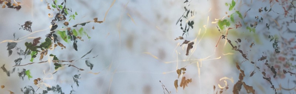 Detail from Seeing between the looking, painting between the seeing