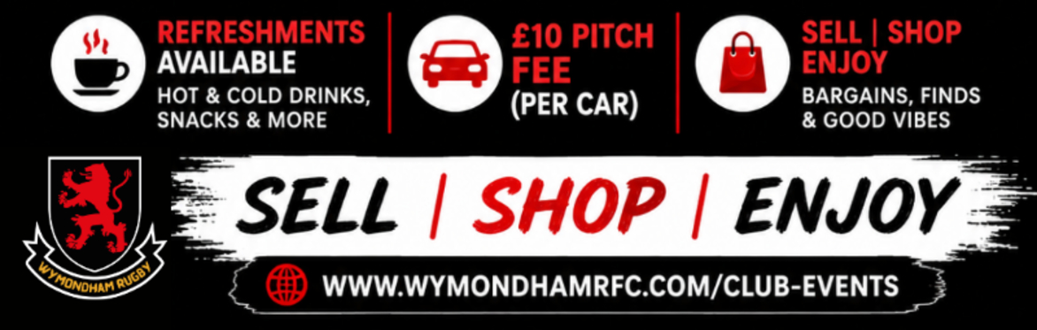 Summer Car Boot at Wymondham Rugby Club- Pitch Fee