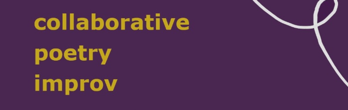 White and yellow text on a purple background