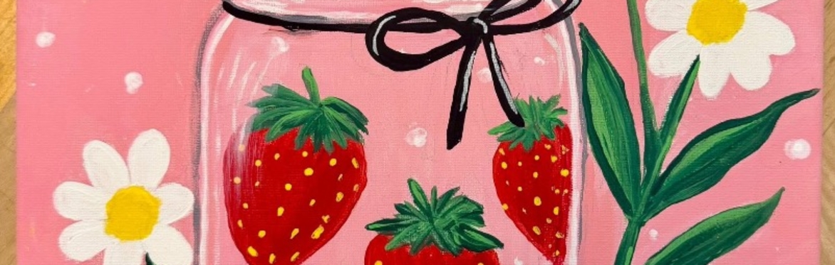 Strawberry Jar Paint Party