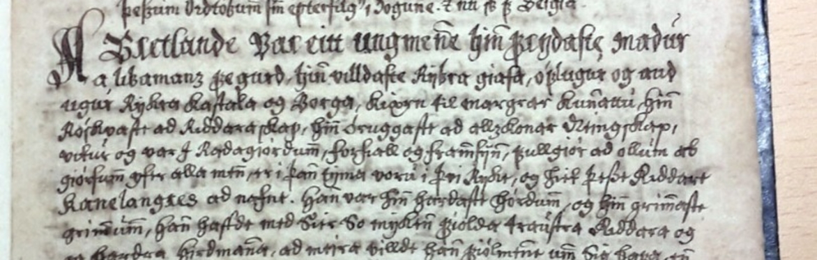 Seminar 17: Beyond Poetry: The Alliterative Prose Style of Tristrams Saga (April 8th) - Marusca Francini