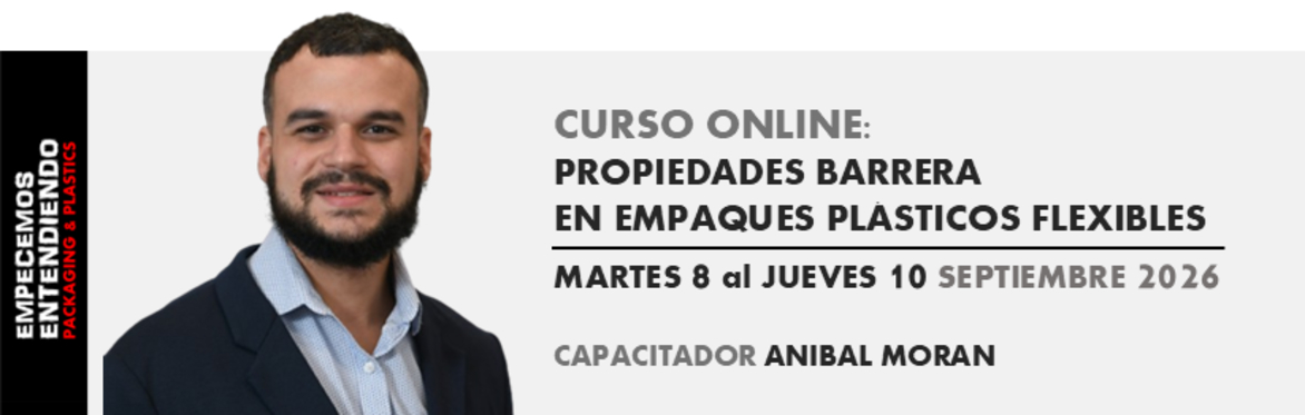 Curso online: PROPIEDADES BARRERA EN EMPAQUES PLÁSTICOS FLEXIBLES