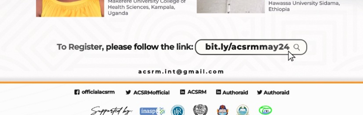 ACSRM/AuthorAID Systematic Review Webinar Series (May-June, 2024)