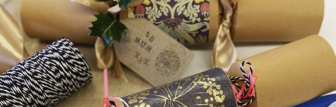 ECO HANDMADE LUXURY FESTIVE CRACKERS WORKSHOP 10am -1 pm SAT 5 DEC 2026 FREE/suggested donation £10