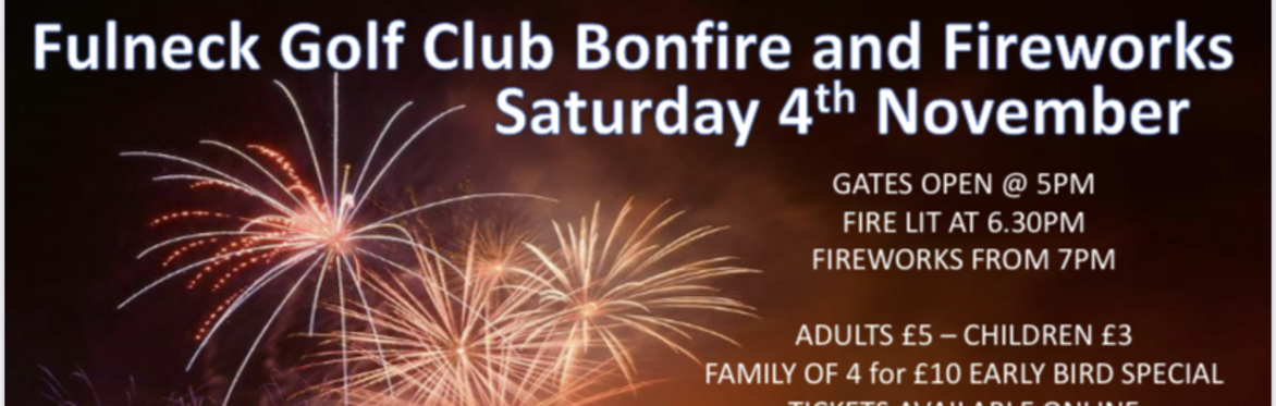 Community Bonfire at Fulneck Golf Club